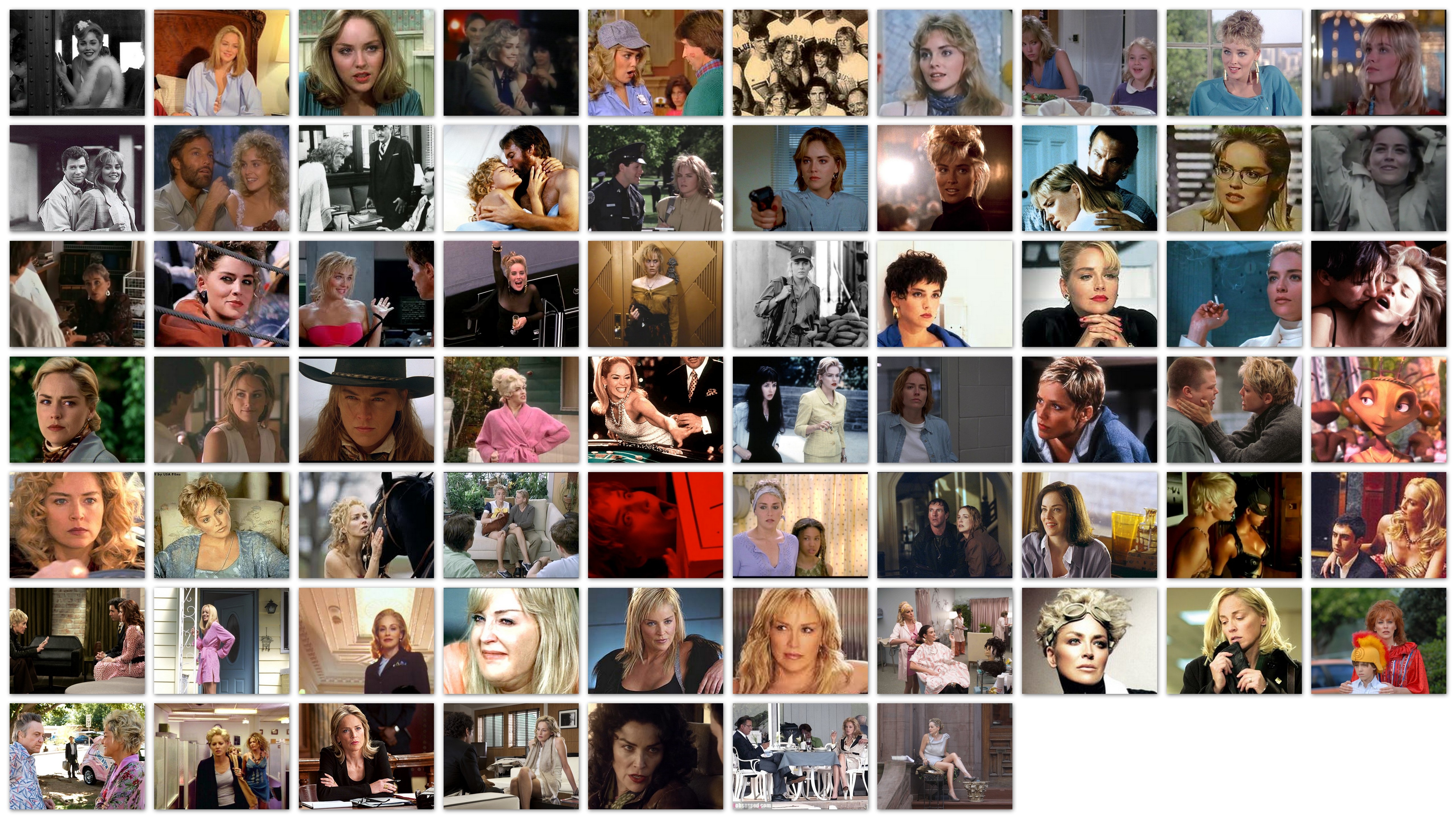 Overzicht rollen films Sharon Stone