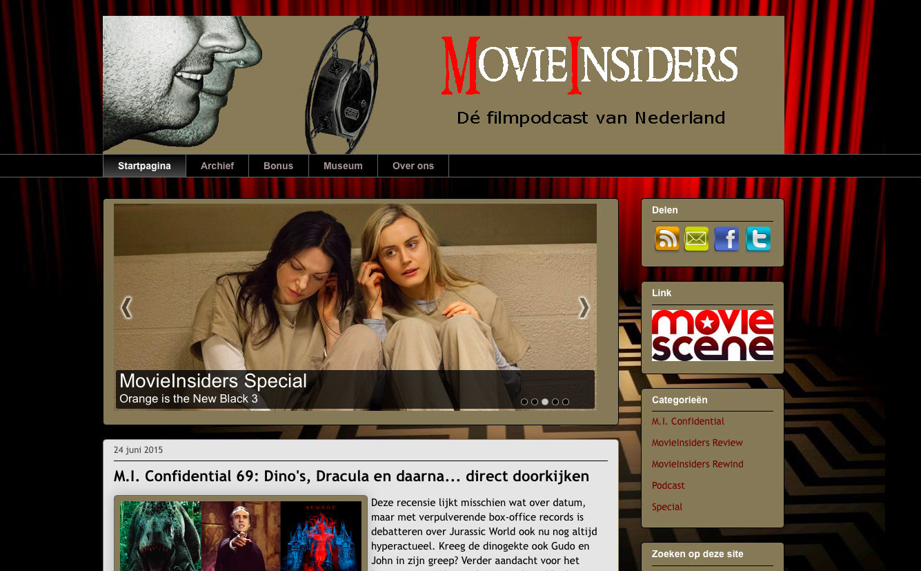 Movie Insders site